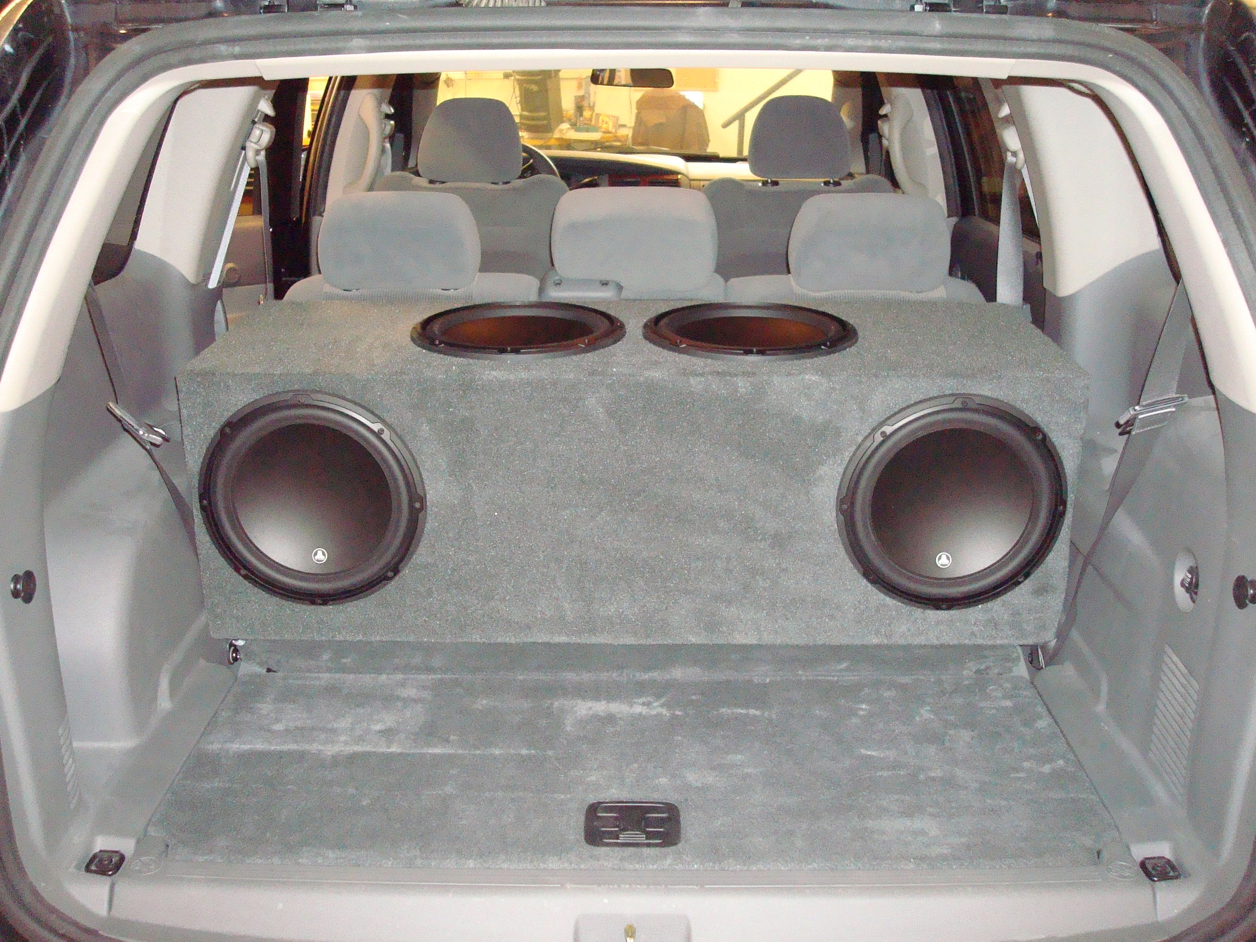 2006 Durango - Custom Subwoofer Enclosure for (4) Jl Audio 12W3's