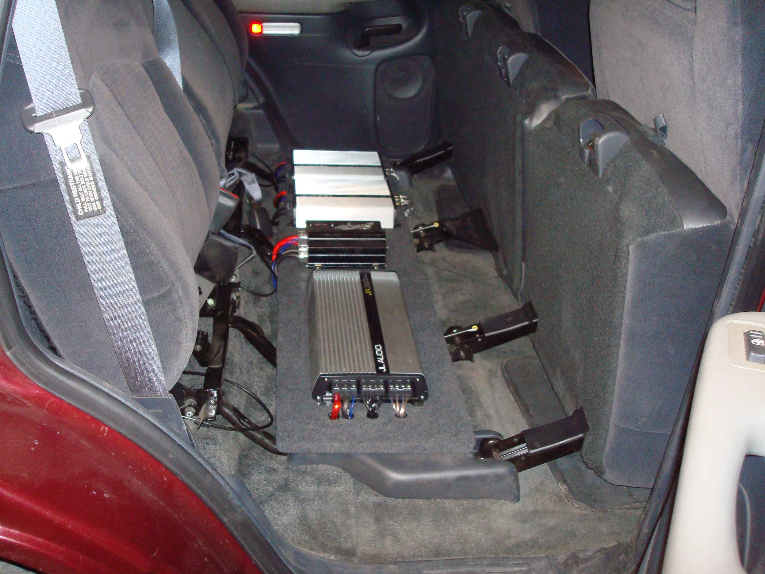 2001 Tahoe - Amp rack under the seat