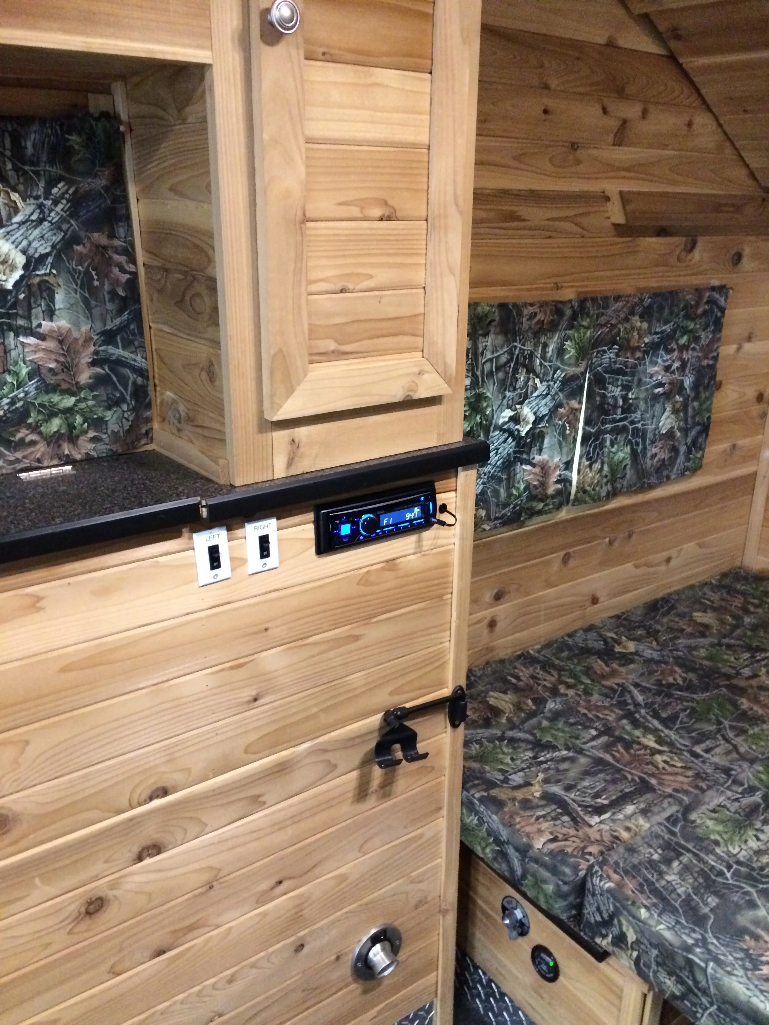 Ice House Stereo Upgrade - replaced (4) speakers and a installed a Bluetooth head unit for wireless music streaming & control.