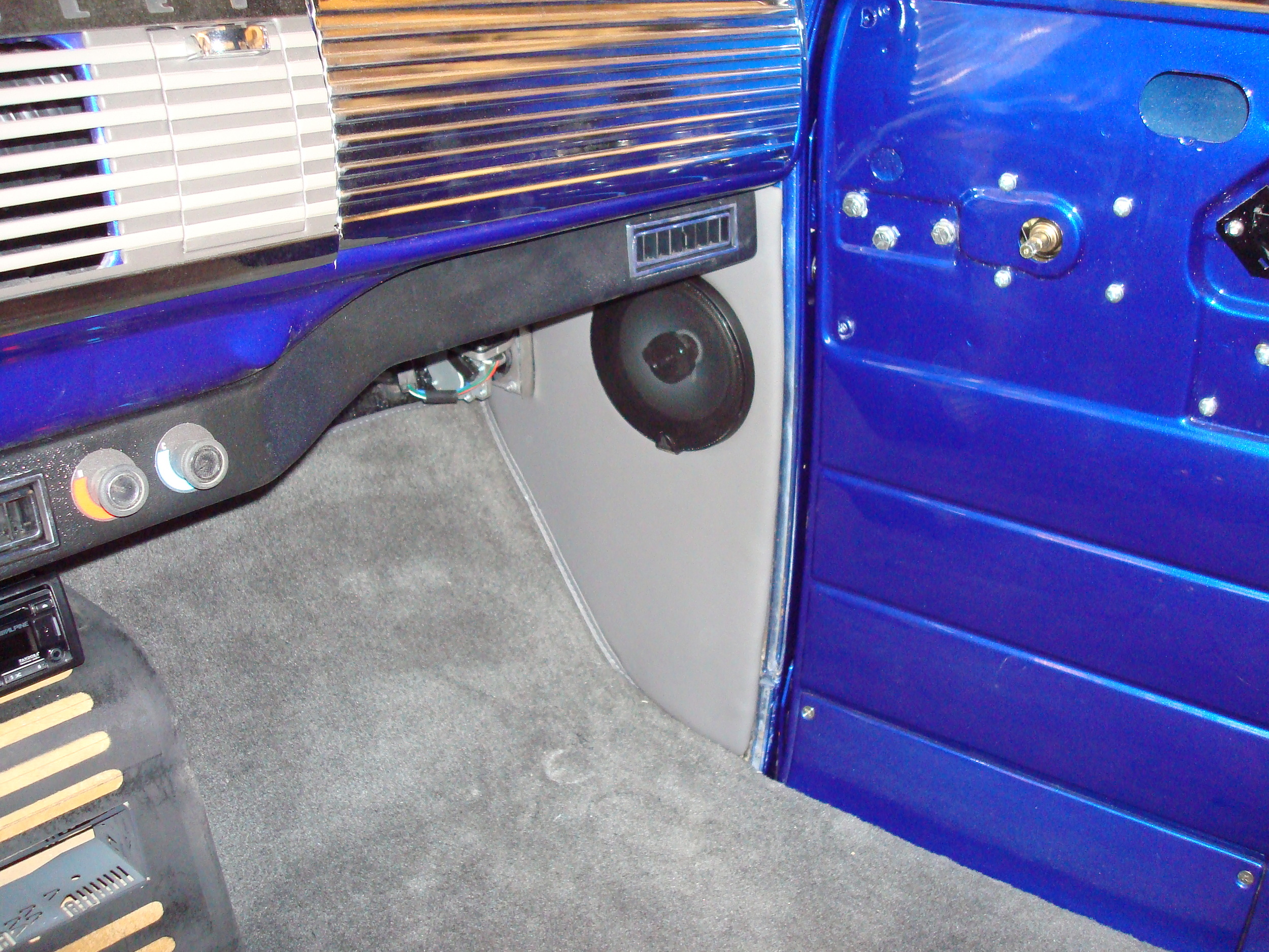 1950 Chevy - Kick Panel Speakers & Finish Paneling