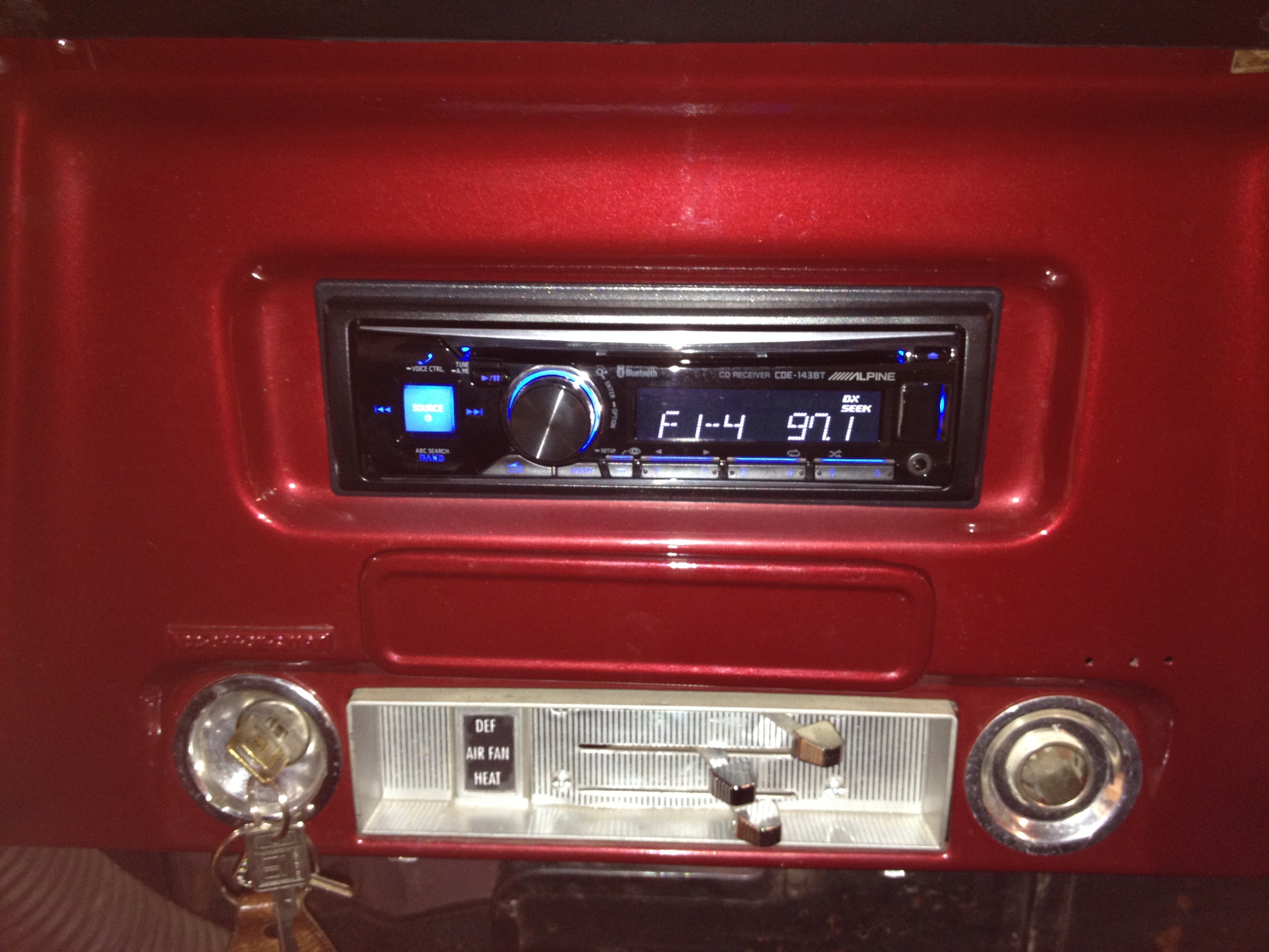 1969 Chevy C10 - Alpine CD Bluetooth Receiver