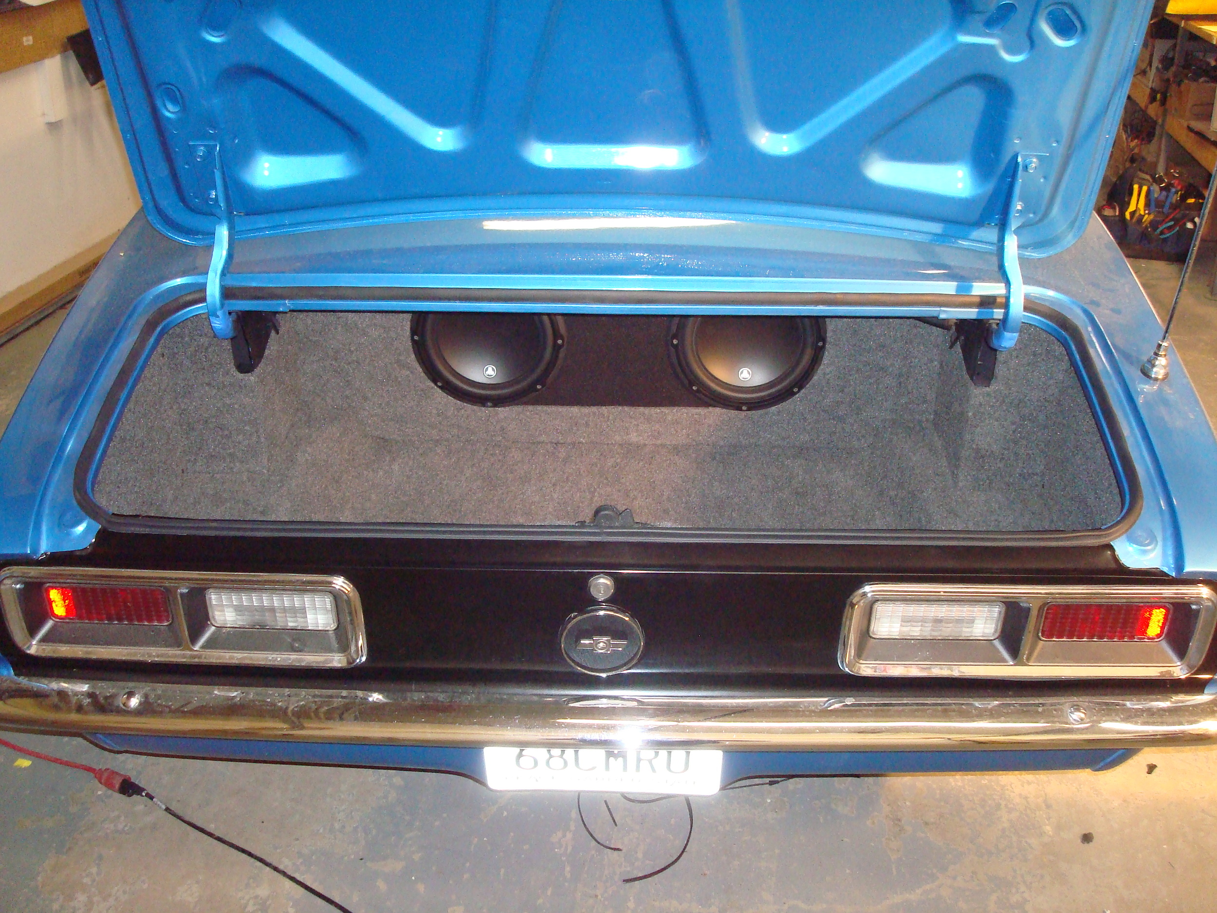 1968 Camaro - Custom Subwoofer Enclosure for (2) JL Audio 10W3v3 Subwoofers & Trunk Finishing