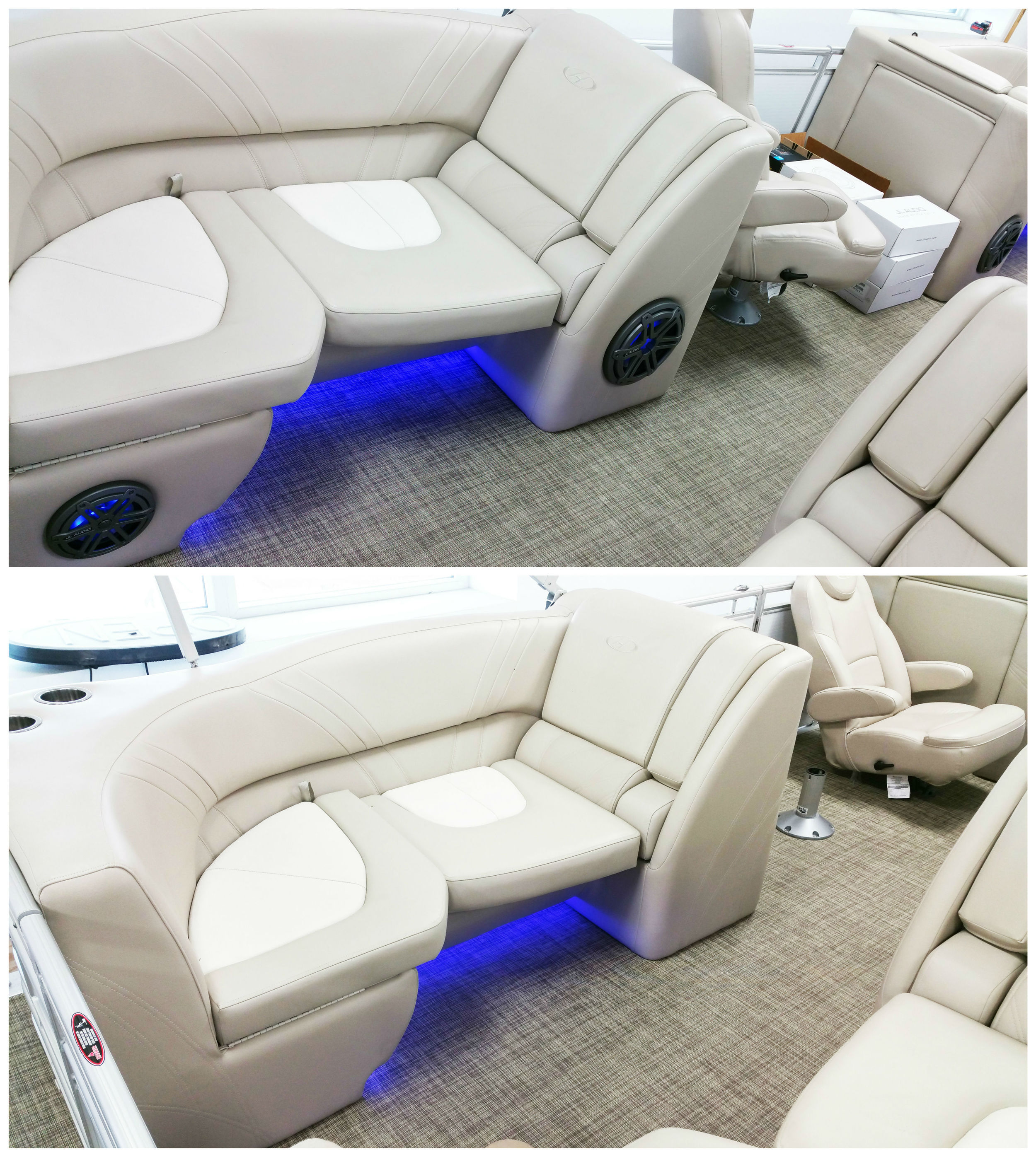 Rear Zone: Added a pair the MX650 Speakers with LED Lighting from JL Audio & another MXIB3 Subwoofer.