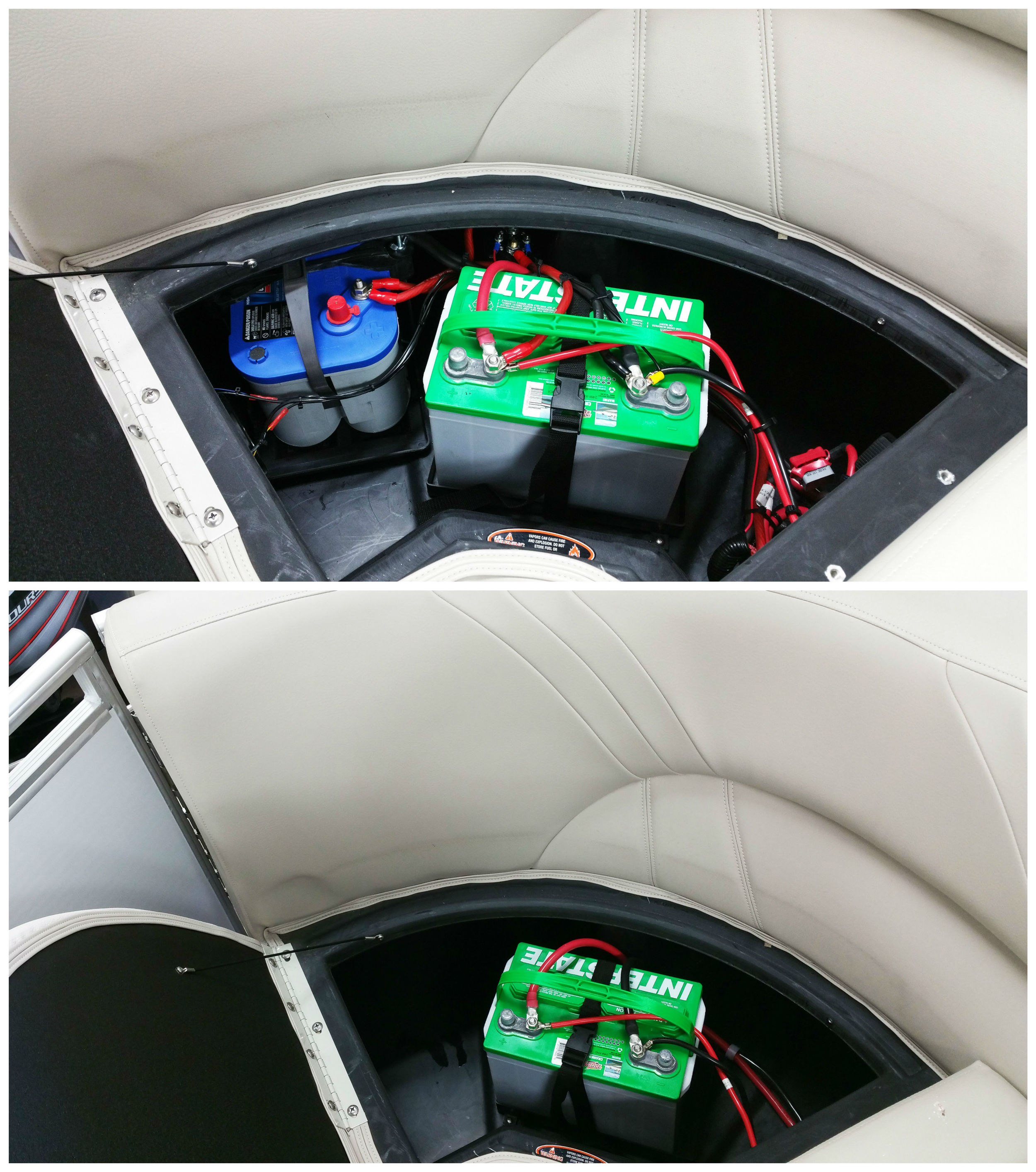 An Optima BlueTop battery was added with an isolator to play the stereo independent of the starting battery.