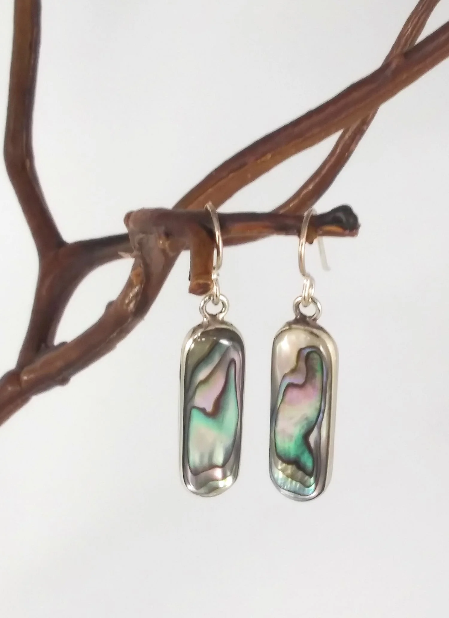 925 Sterling Silver Stud Earrings Set - Abalone, Mother Of Pearl, Turquoise, Lapis, Coral, Malachite - Multicolor Gemstone