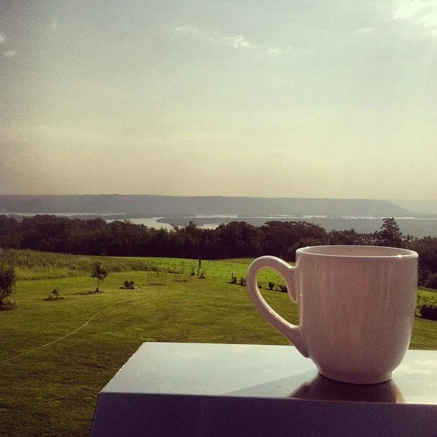 & an even rarer occasion that I get to enjoy it while overlooking the bluffs of the Mississippi River in Minnesota.