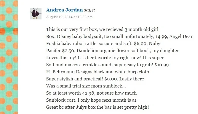  Thanks for your positive feedback, so glad you enjoyed your box's contents!