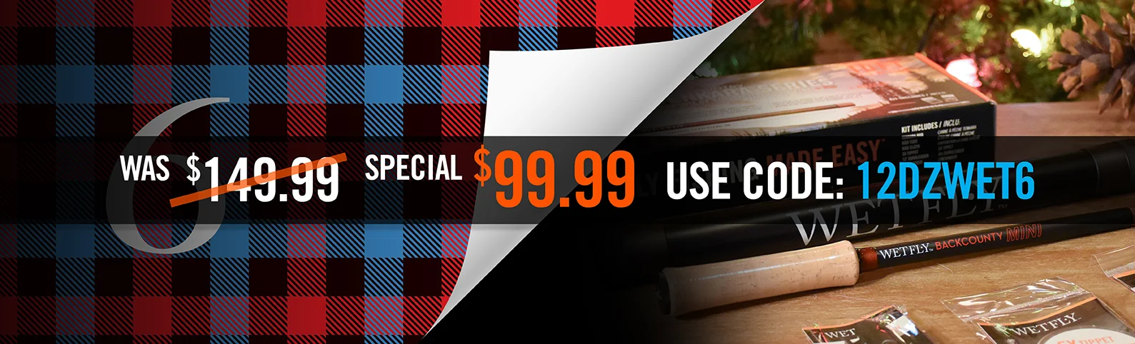 6. WETFLY Backcountry 10ft Mini Tenkara Kit - $50 OFF