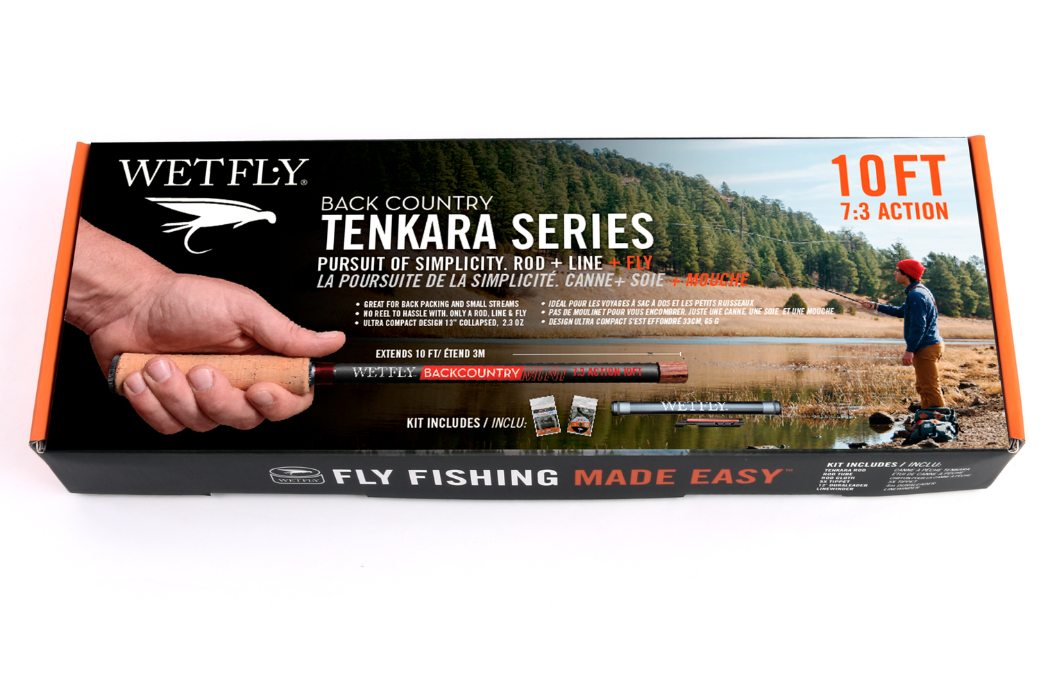 Small Stream Tenkara Casting Backcountry 10ft Mini Tenkara Kit