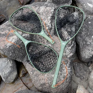 enviro fishing net Wooden Small Stream For beginning fishermen and advanced anglers alike Enviro Mesh Landing Net -