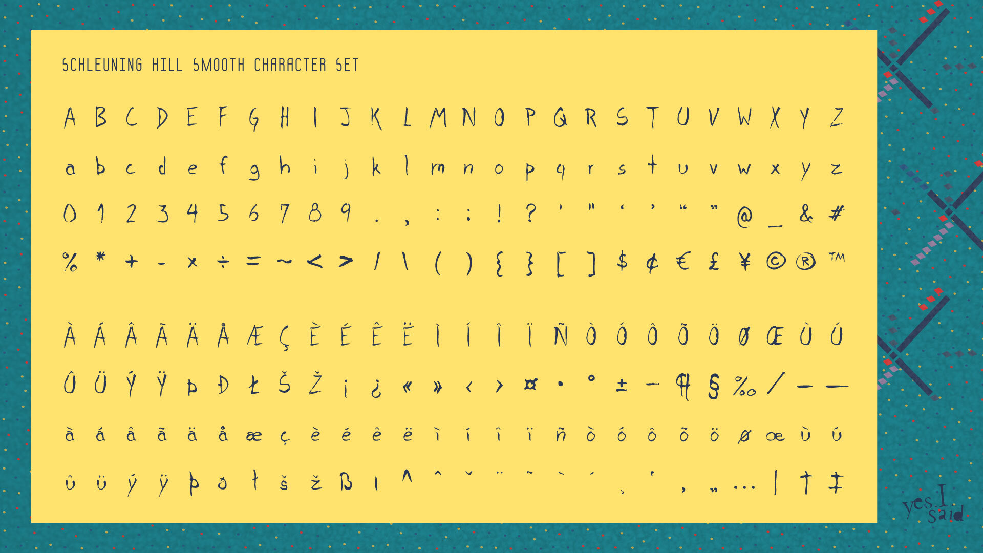 Free Font Download Schleuning Hill Rough Smooth Dan Mohr Yes I Said