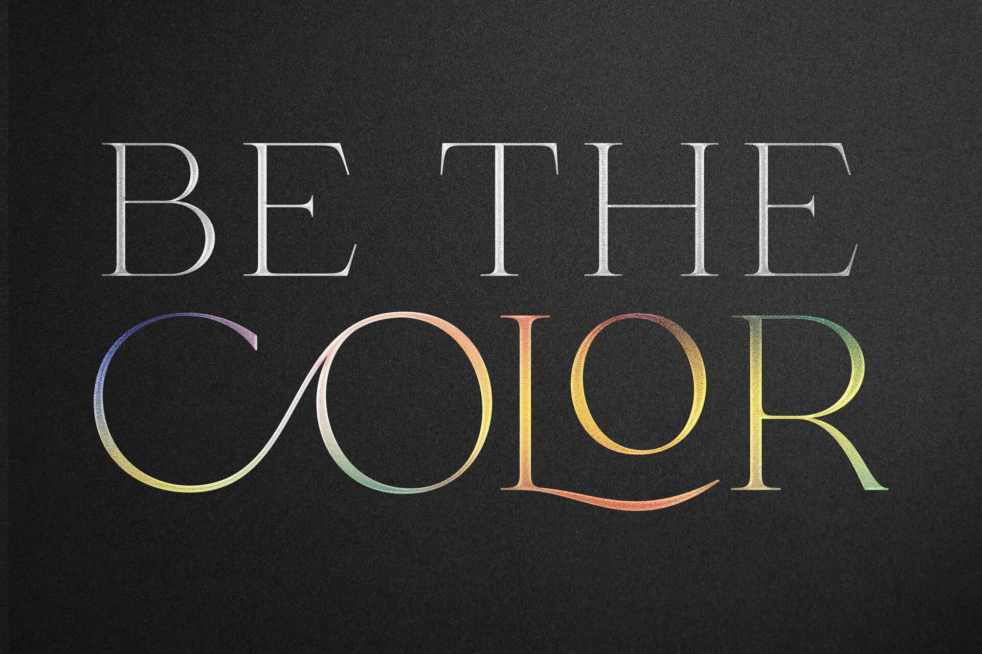 Be the Color: creating a logo and window graphics for an immersive art exhibition