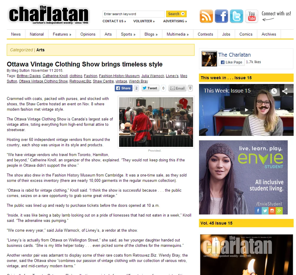 2015, The Charlatan, Ottawa, feature