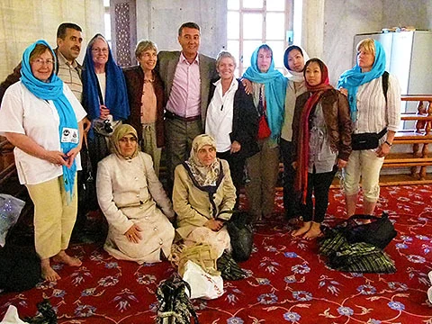 Blue Mosque pilgrims