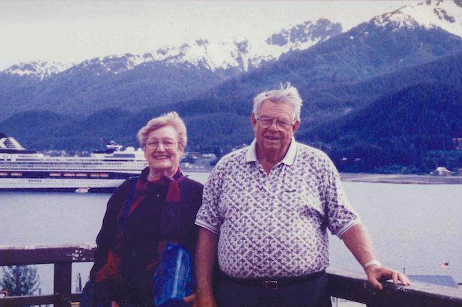 Mother and Father in Alaska.