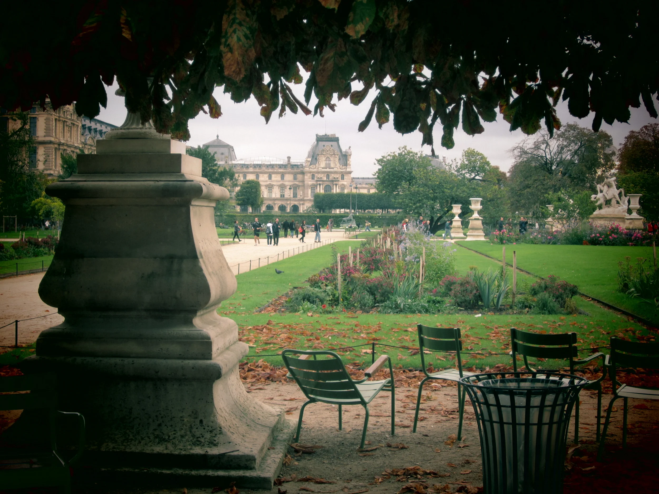 Public Peeing in a Paris Park
