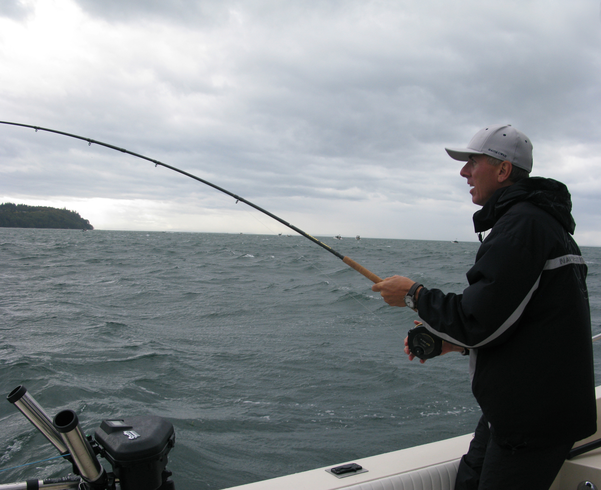 Catching coho in Vancouver harbor. Photo by Todd Martin . 