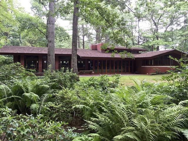 The Zimmerman house was designed by Frank Lloyd Wright in the 1950’s and is a draw for architecture enthusiasts from all over the world, Manchester, New Hampshire.