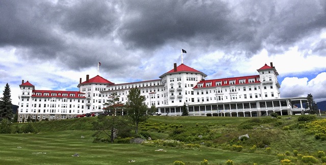 The stately, turn-of-the-century Mt. Washington hotel is one of the last grand resorts in the region, Bretton Woods, New Hampshire
