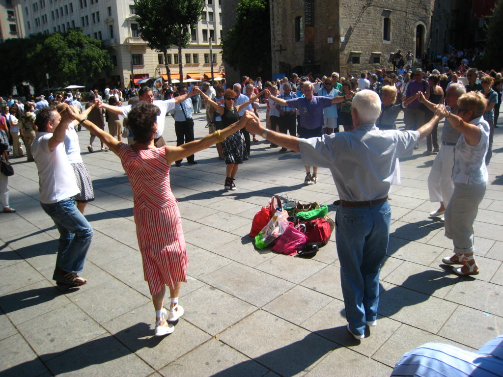 Sardana, a traditional Catalan dance. Photo via SHbarcelona.com .