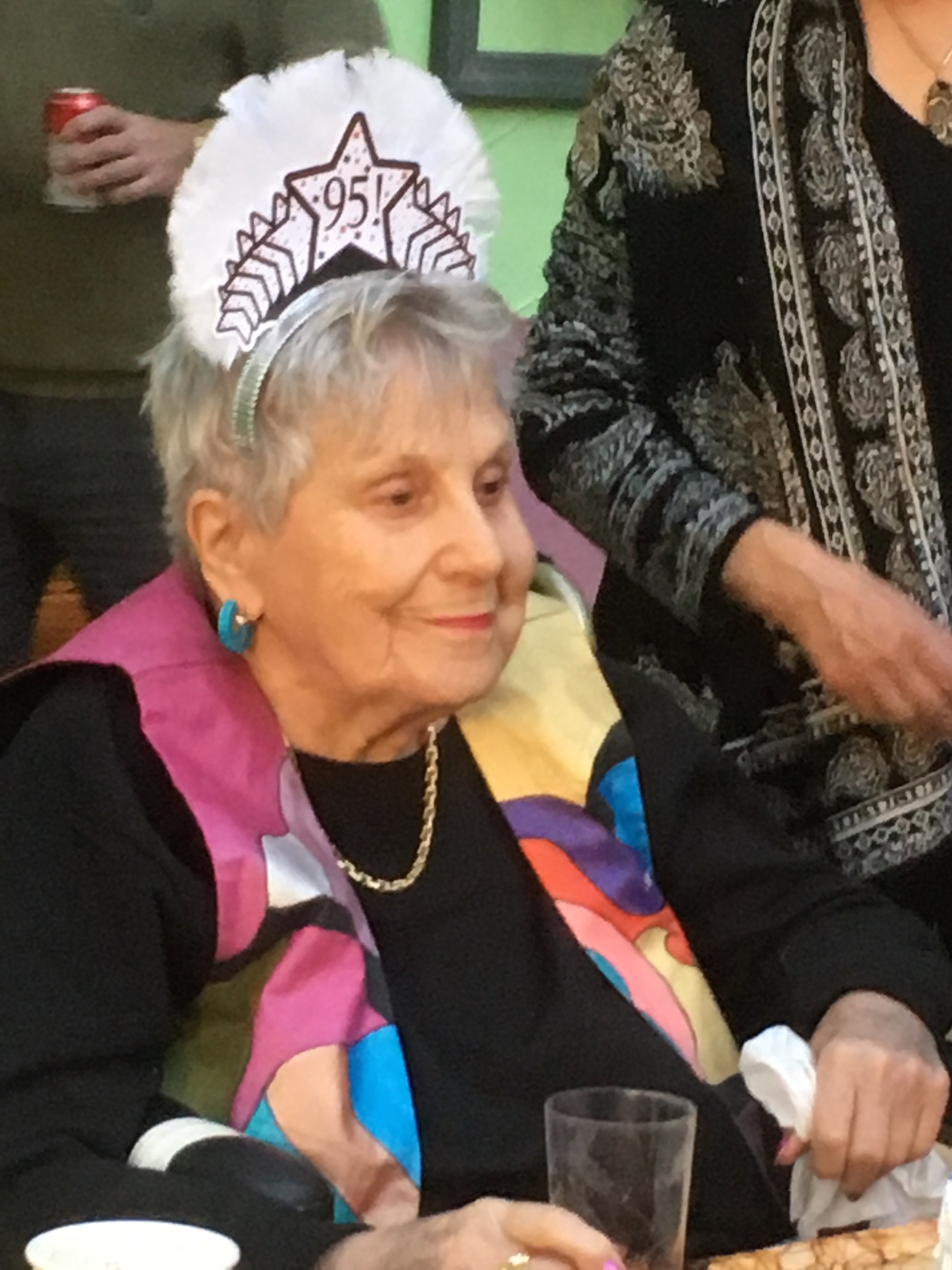 Mom at her 95th birthday party.