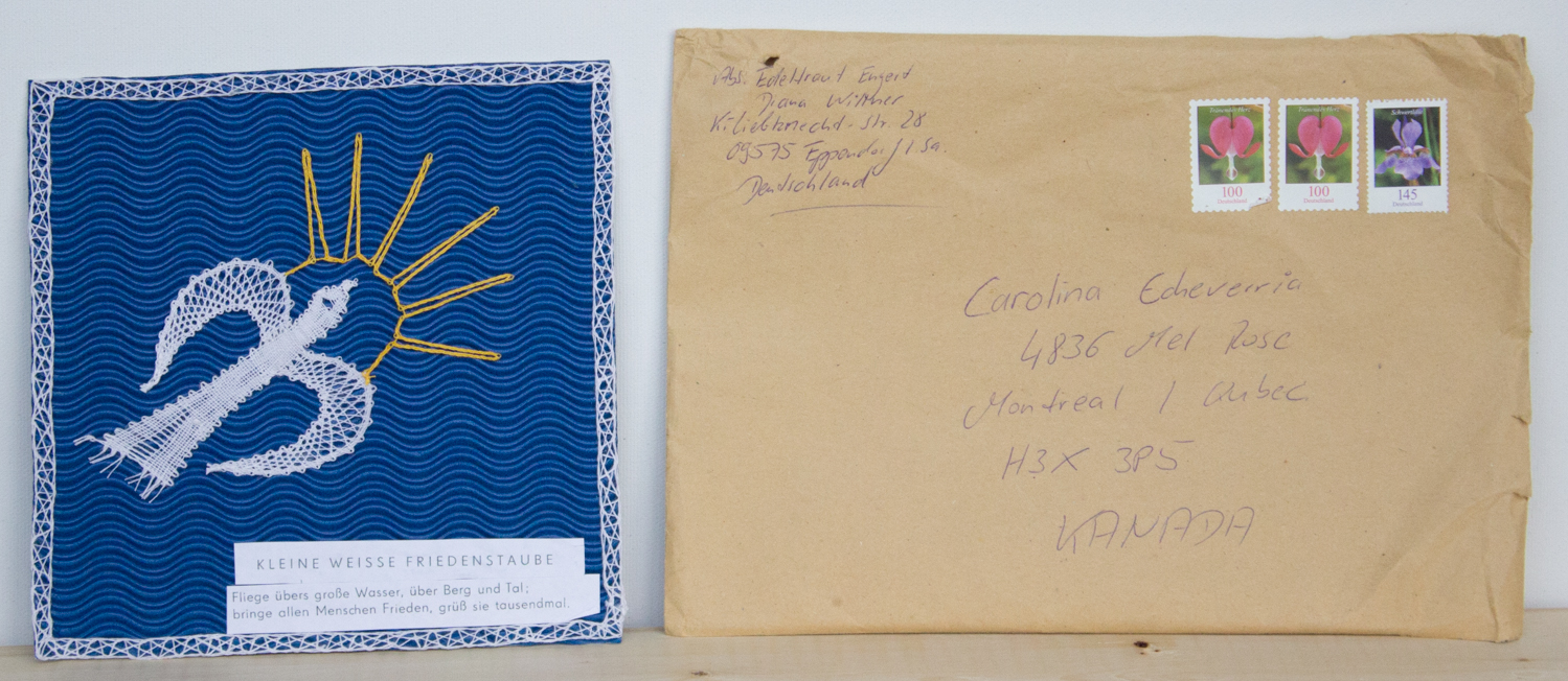 Vision of peace received from Germany, by Diana Willmer