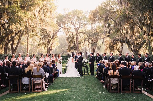 Perfect wedding at the Ford Plantation in Savannah this past weekend thanks to @ccarterevents