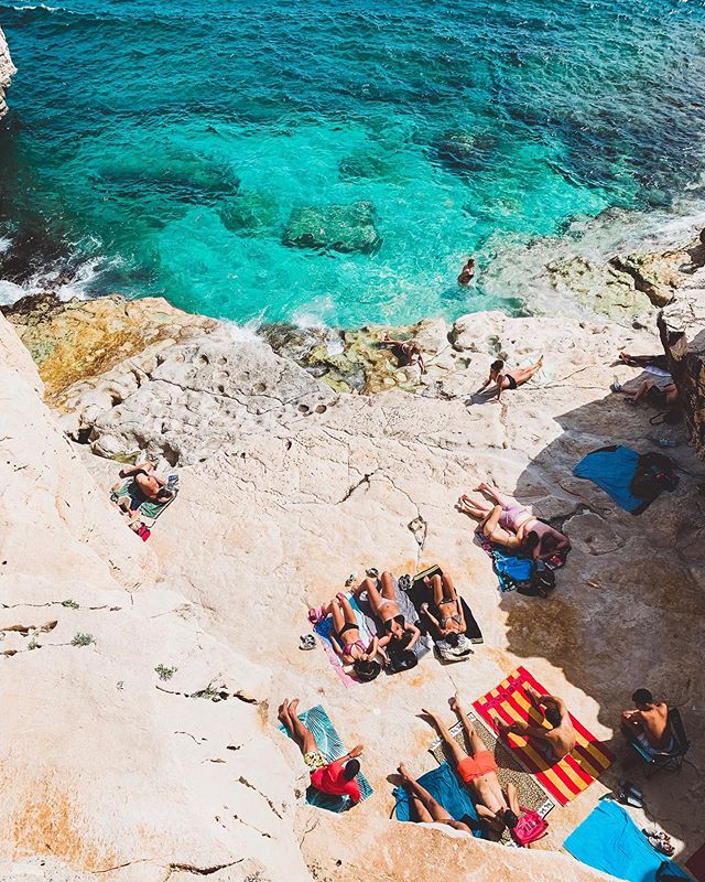 Sandy beach in Cassis