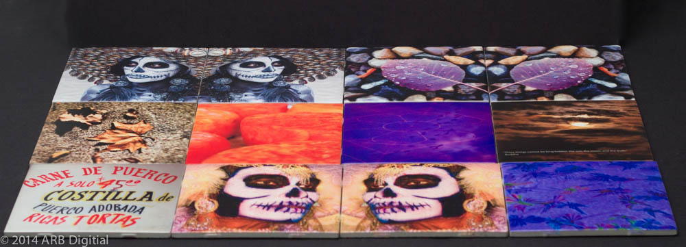 This Dia de Los Muertos tile montage showcases tile's adaptability