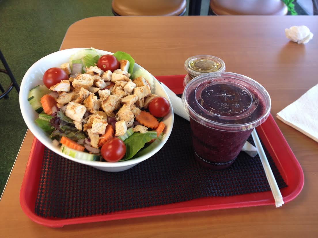 Not usually a fan of the food pic but I was just so happy to see some healthy stuff!
