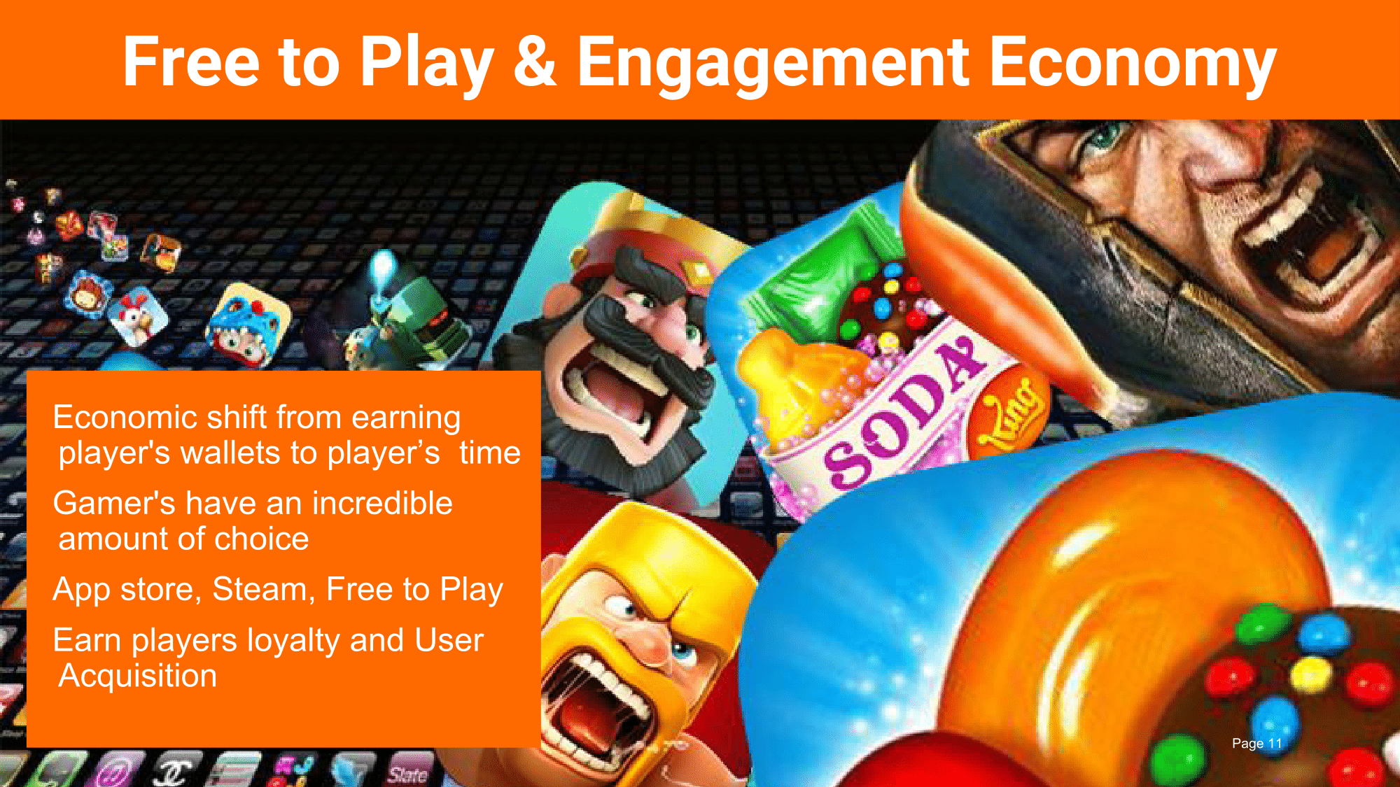 More than anything, the Free to Play model has transformed how games are experienced as games and products are making an economic shift towards an engagement economy. Developers now compete over earning a player’s time rather than a $60 price