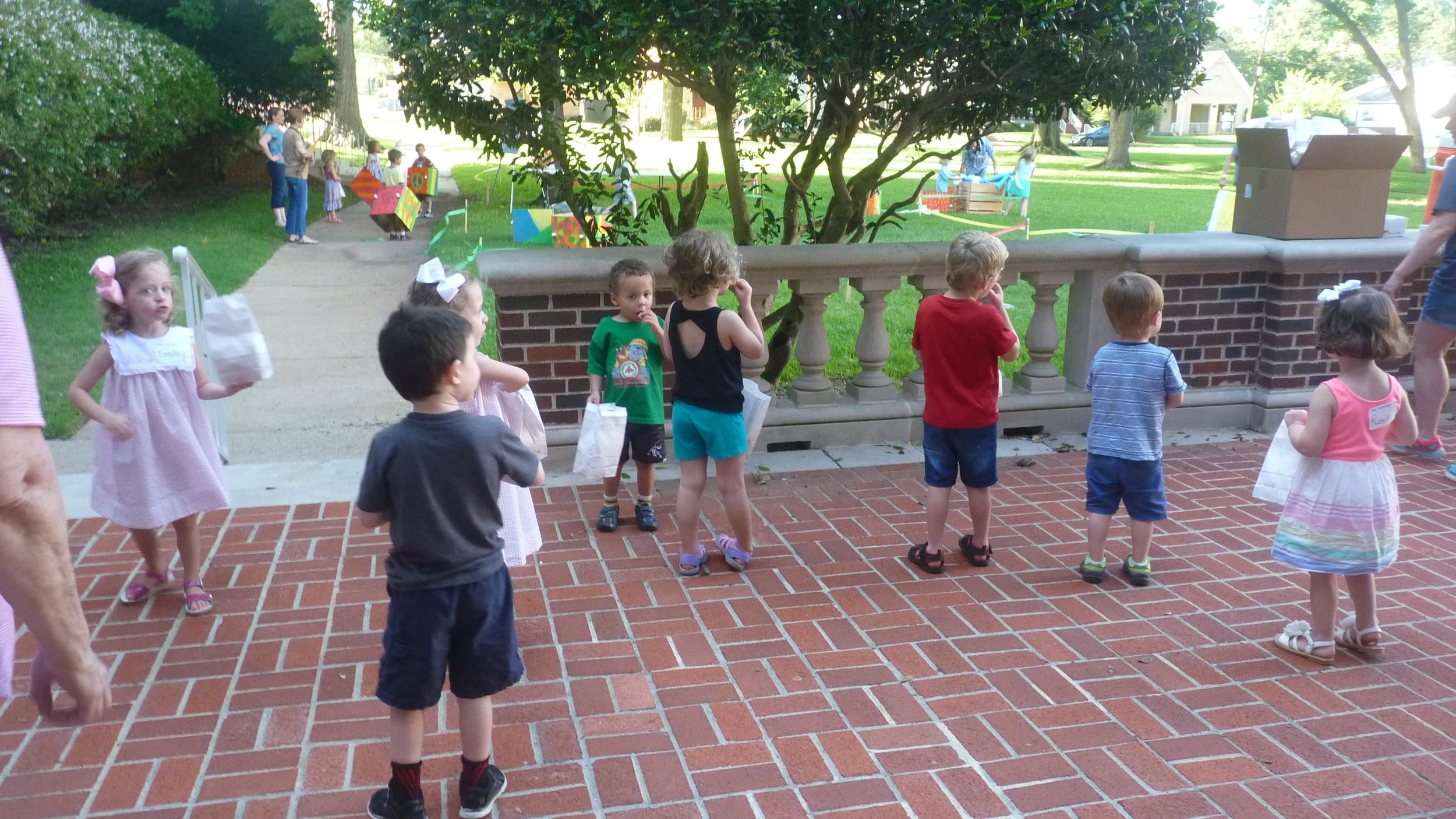Waiting for the fun to begin on FPC's terrace.