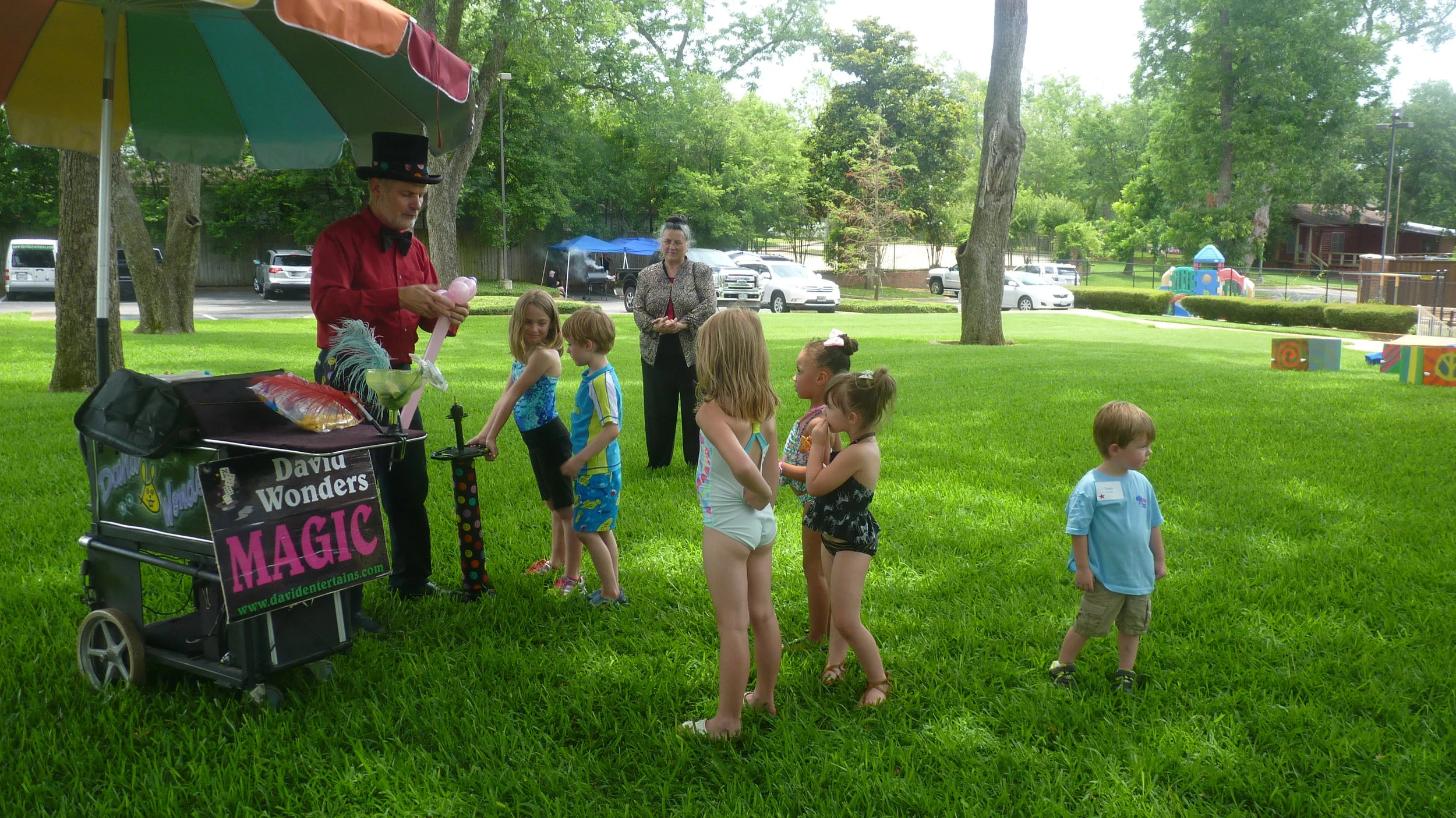 We had a special appearance by Dave the Magician on the last day.