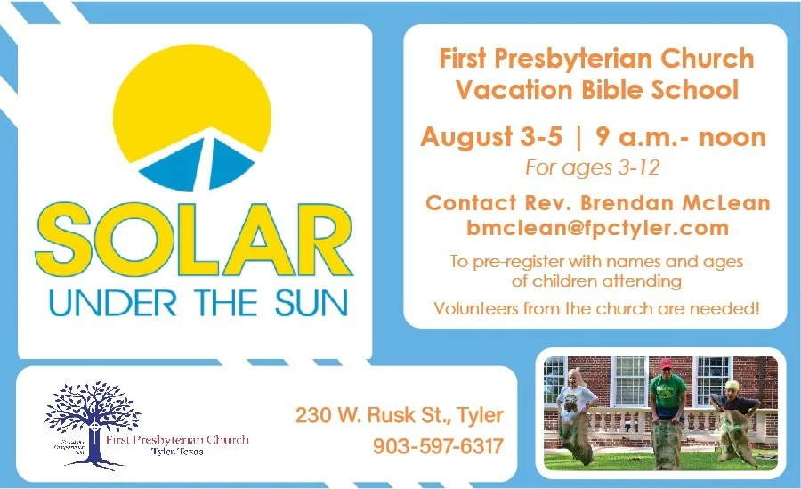 Vacation Bible School returns to FPC of Tyler 