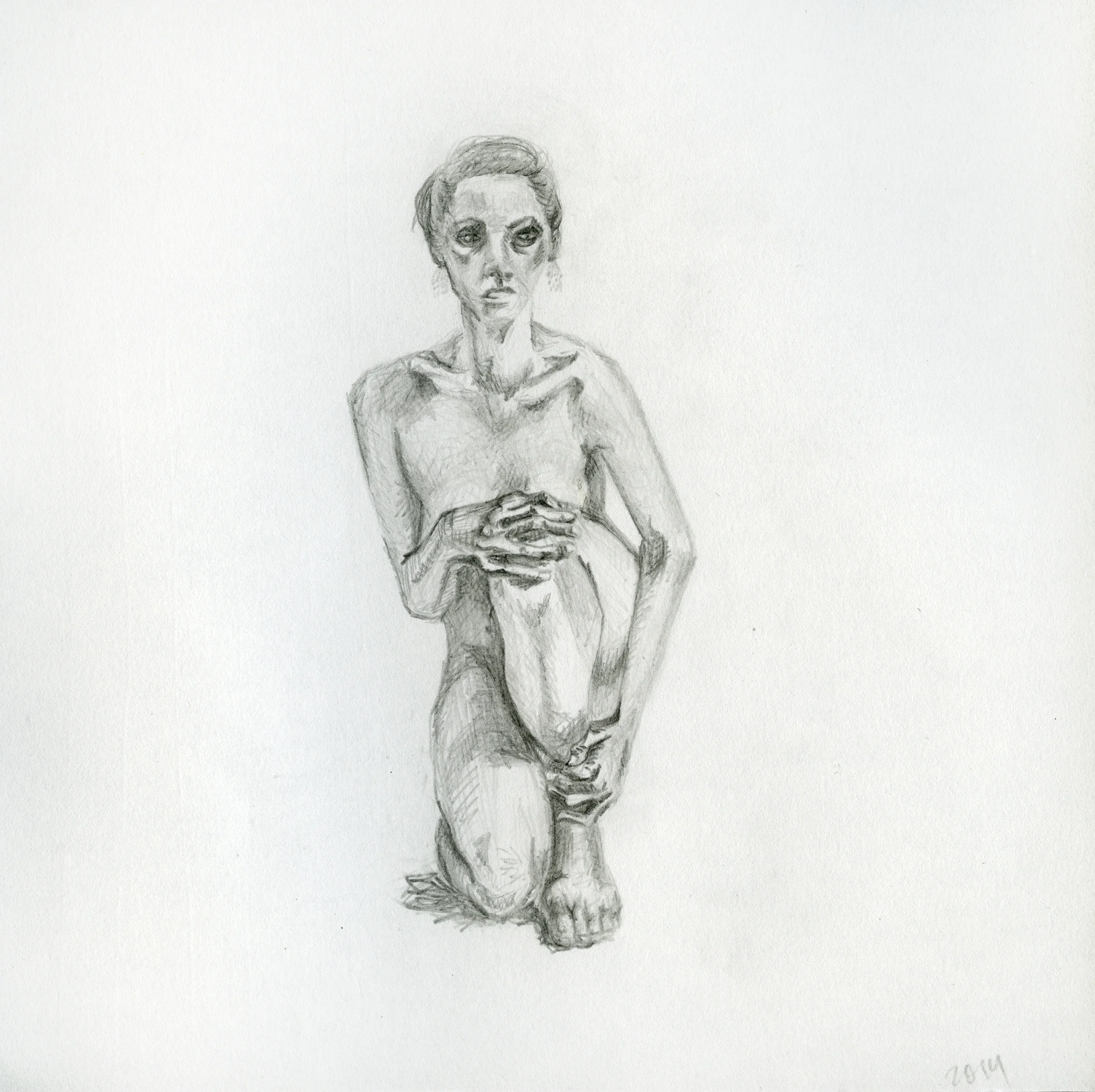graphite, 7” x 7”, 2014.