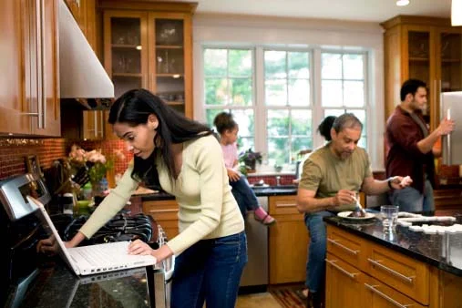 Shown: a kitchen filled with buried treasure - precious metal bearing appliances, silverware and more, that can be recycled profitably by Gold Refiners.com, a part of Specialty Metals.