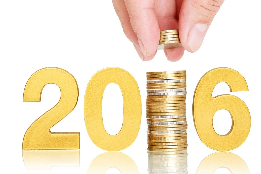 Photo of 2016 and gold coins for the 2016 Guide to Gold Refiners blog posts. Credit: Pixfly/iStock.