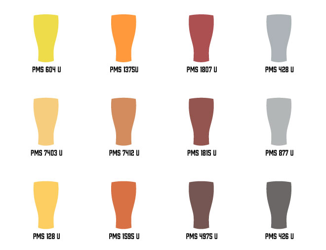 Prison City Color Palette: PMS 604 U PMS 1375 U PMS 1807 U PMS 428 U PMS 7403 U PMS 7412 U PMS 1815 U PMS 877 U PMS 128 U PMS 1593 U PMS 4975 U PMS 426 U