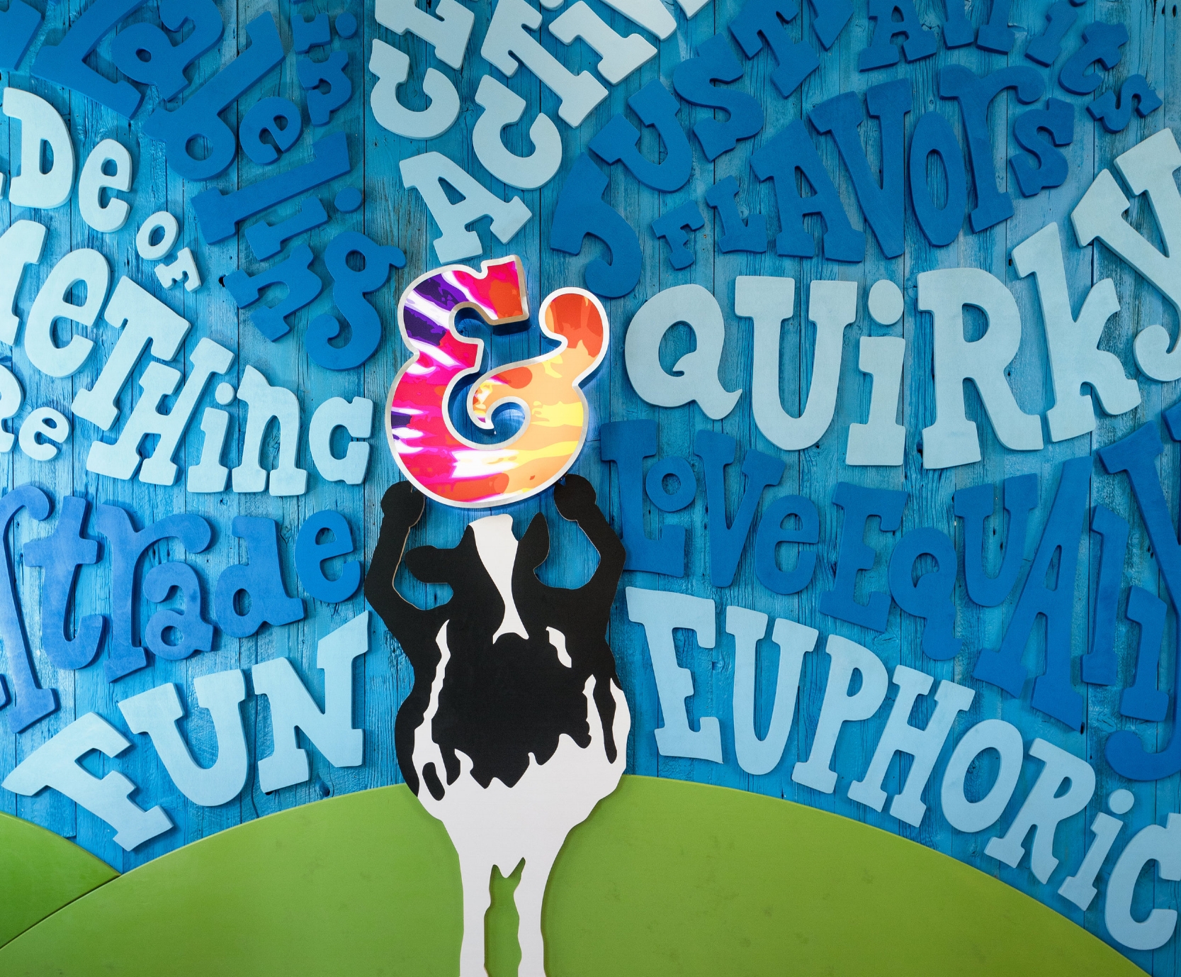   Ben &amp; Jerry’s  flagship store entry mural, Burlington, Vermont 