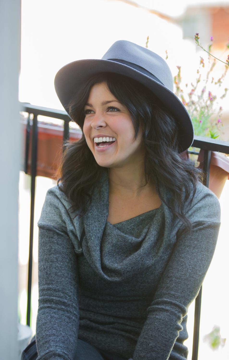 On Briana - Olivier Sweater | Alex Hat