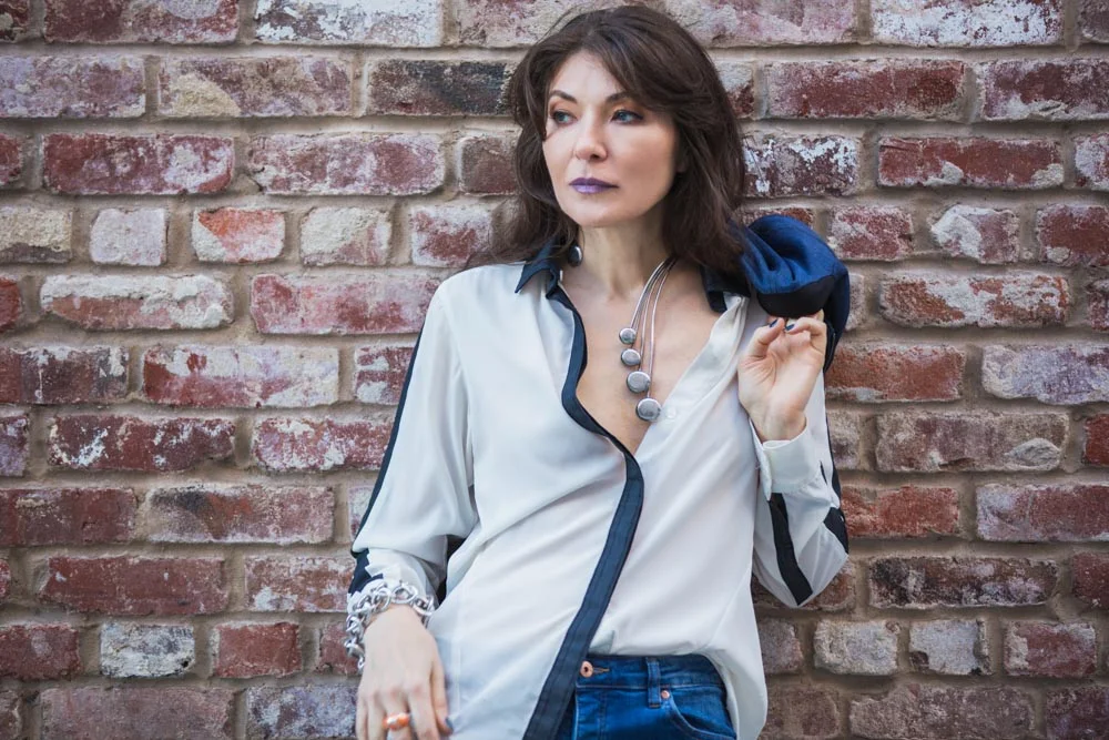 On Sasha - Middleton Stripe Shirt | City Jacket