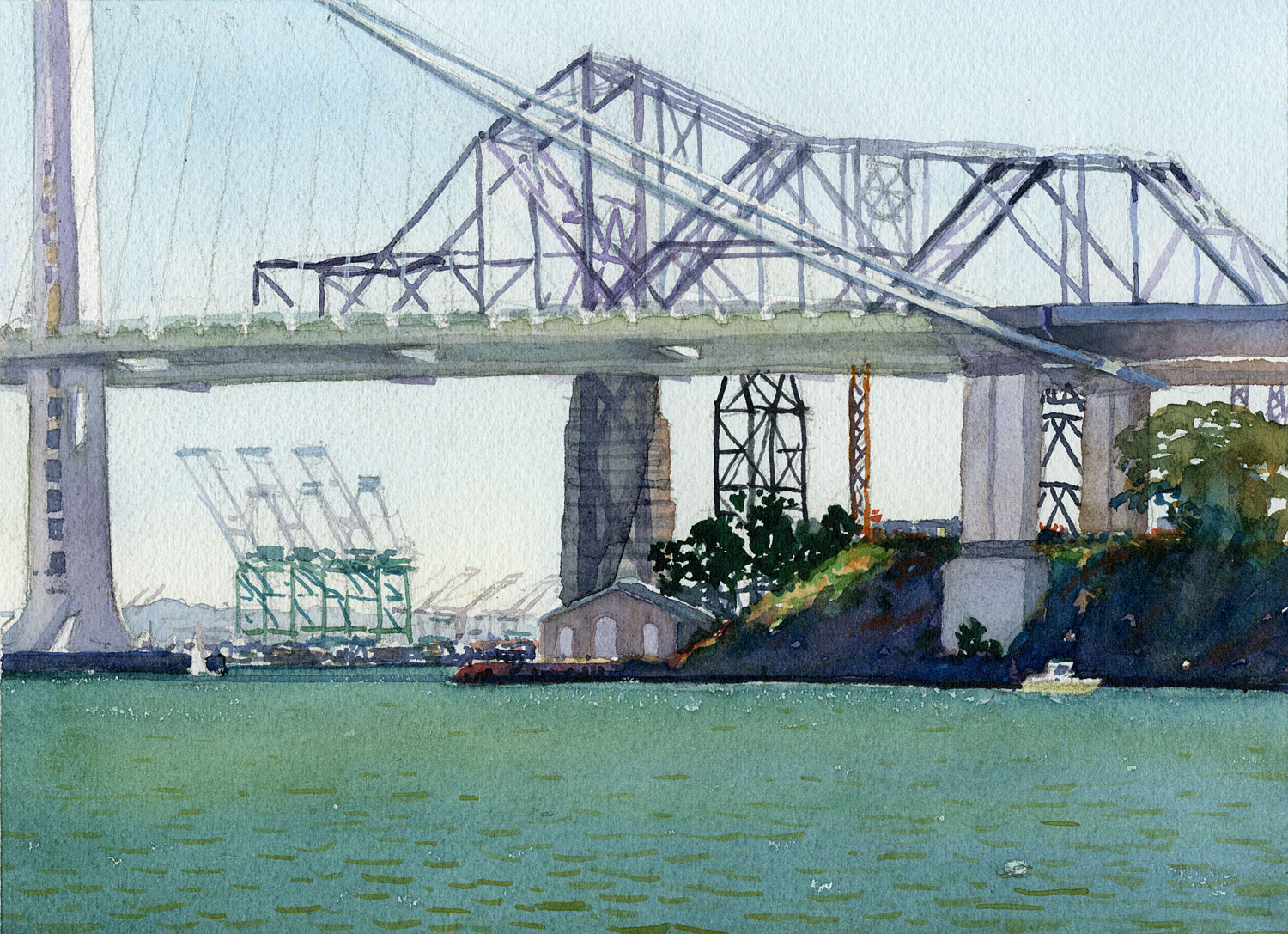 Bay Bridge From Clipper Cove