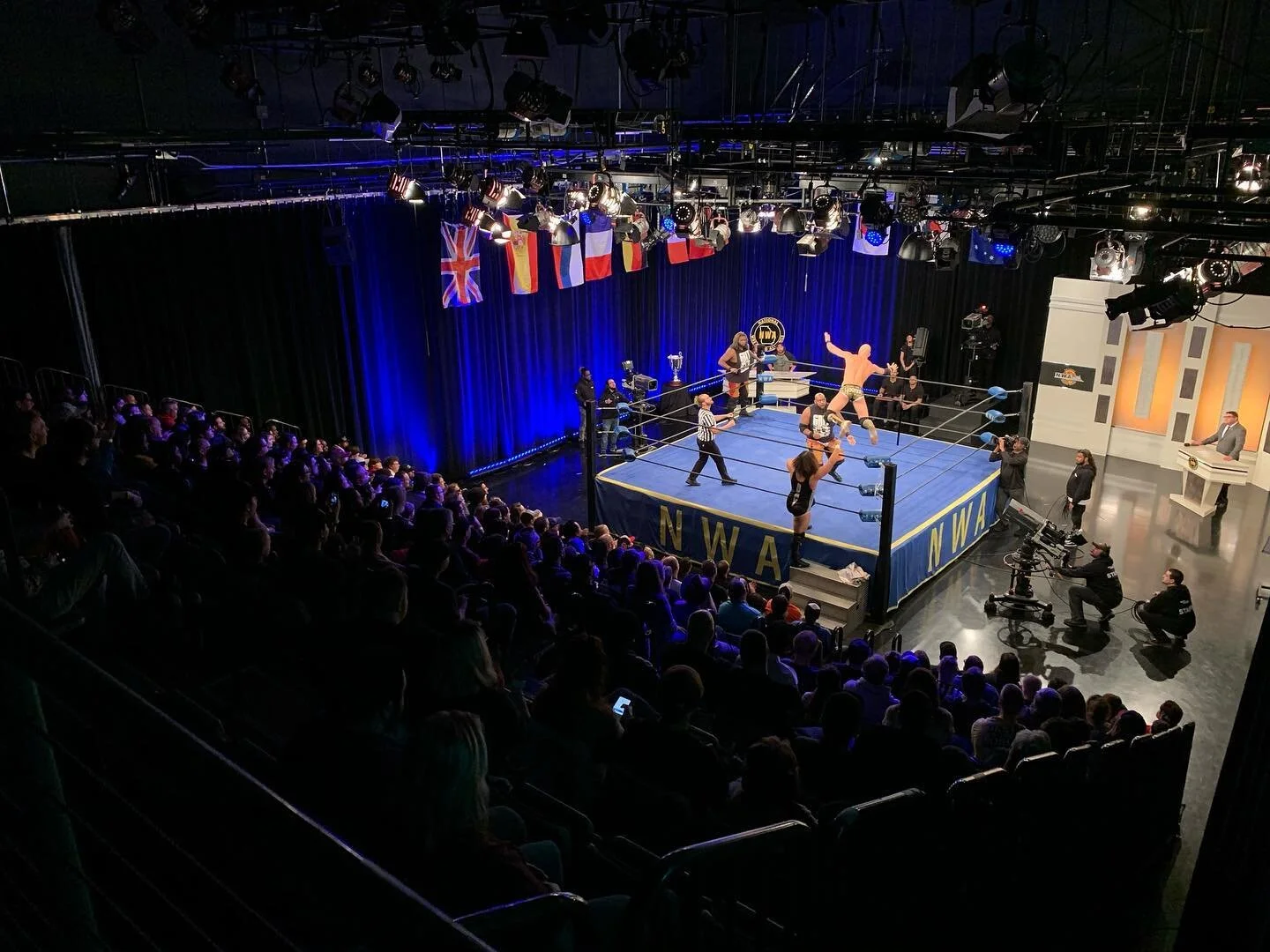 Spent the weekend with @nwa wrestling and a great crew.

#productionsound #tvcrew #payperview