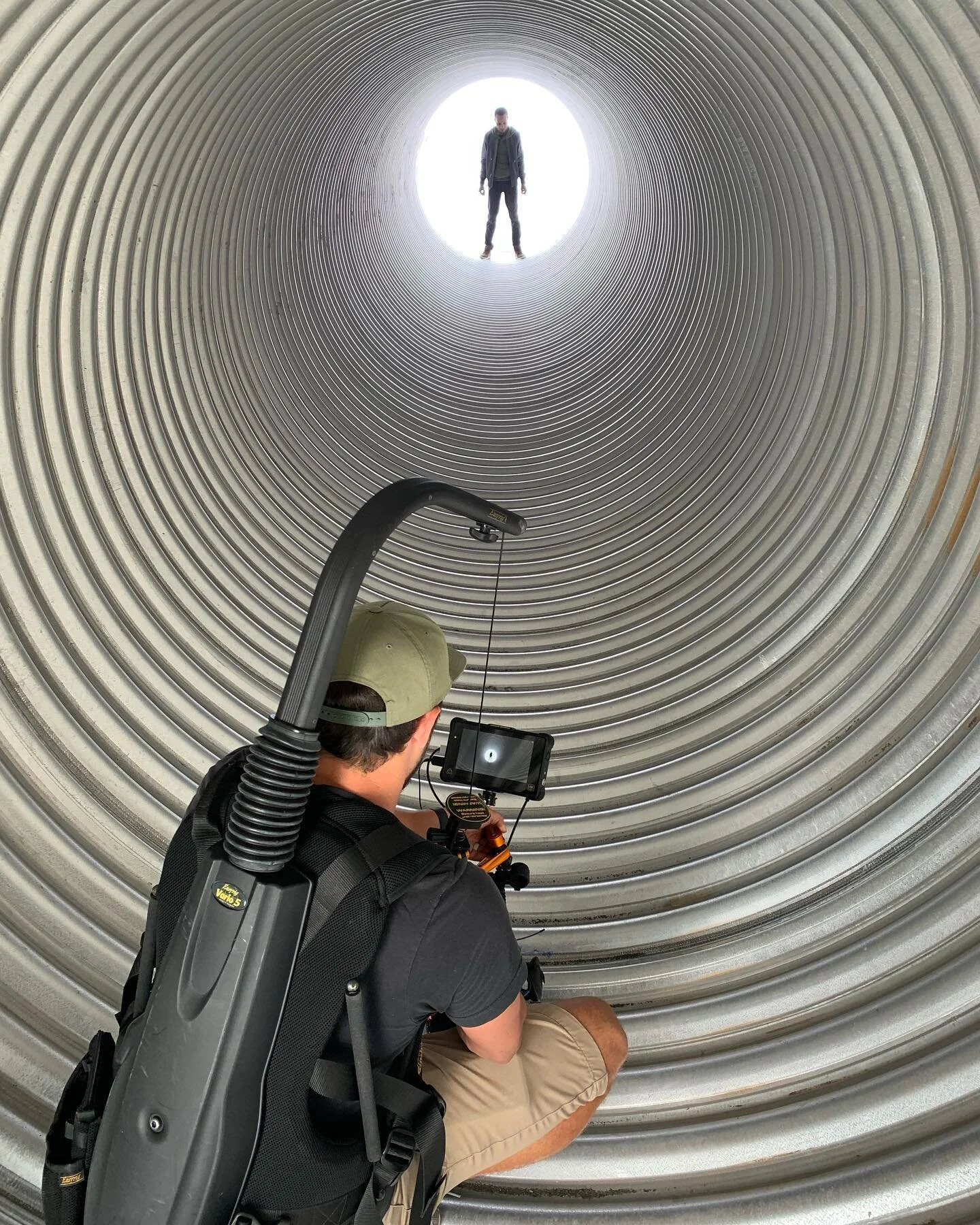 Welding and a giant steel tube today with @remedyfilms 

#soundmixer #productionsound #filmcrew