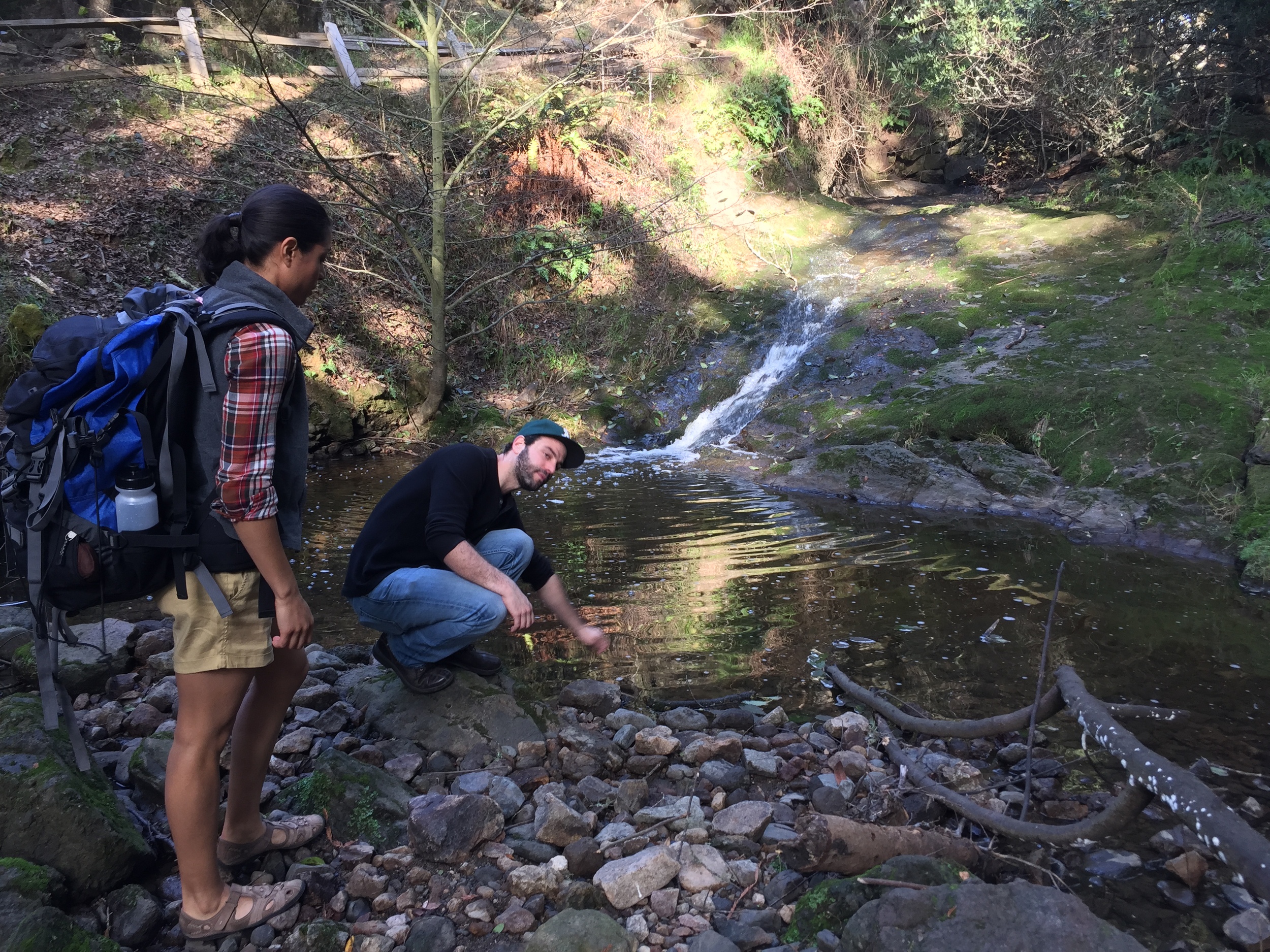 BTS, at our very secret creek location ;)