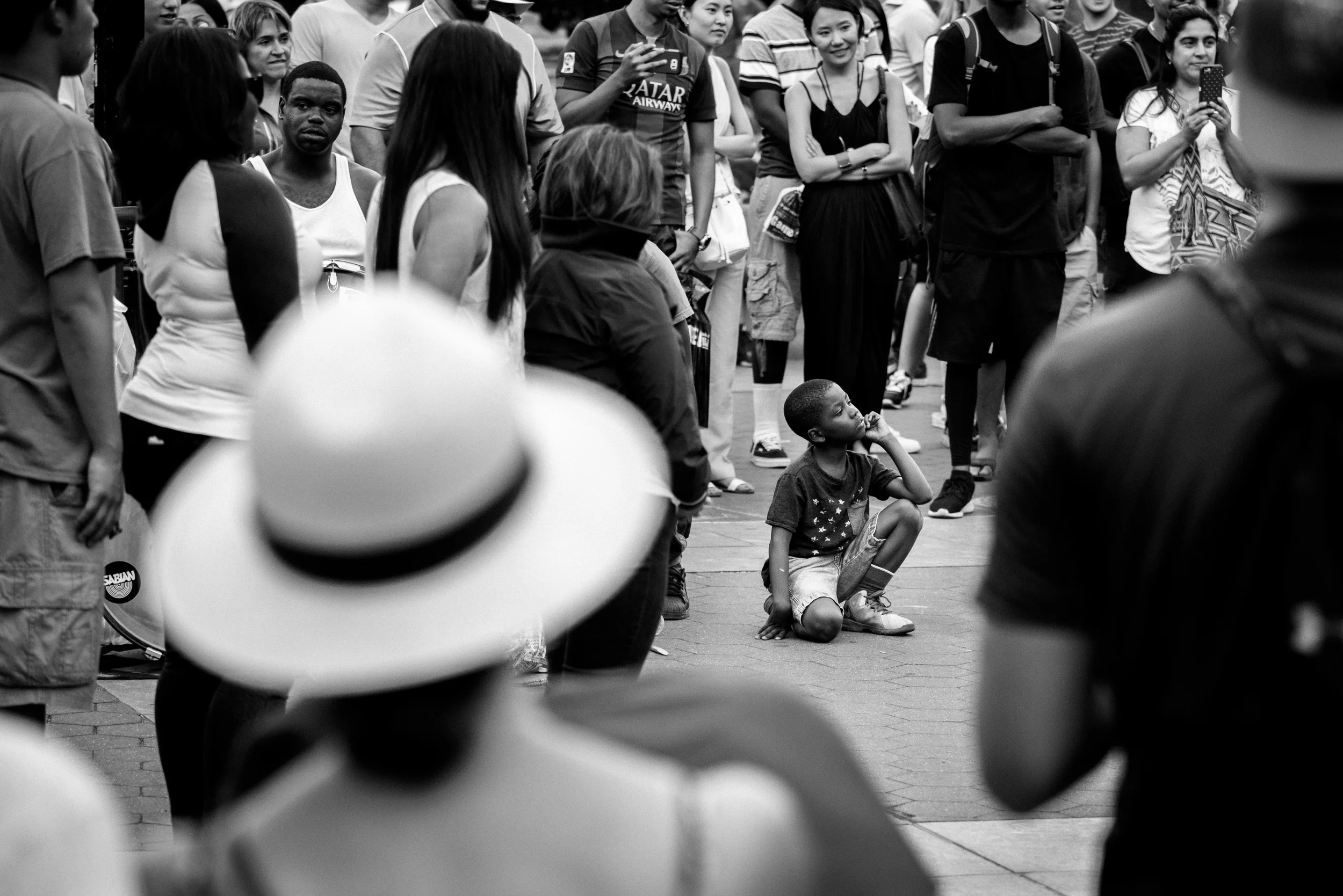 Boy at Street Performance