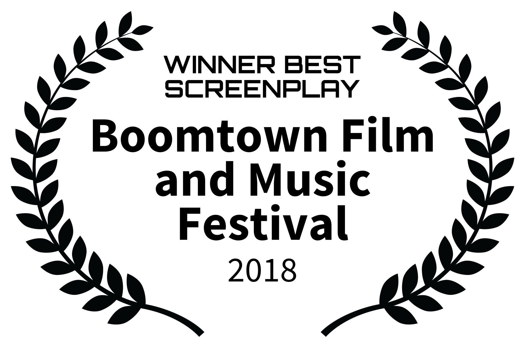 WINNER BEST SCREENPLAY - Boomtown Film and Music Festival - 2018.png