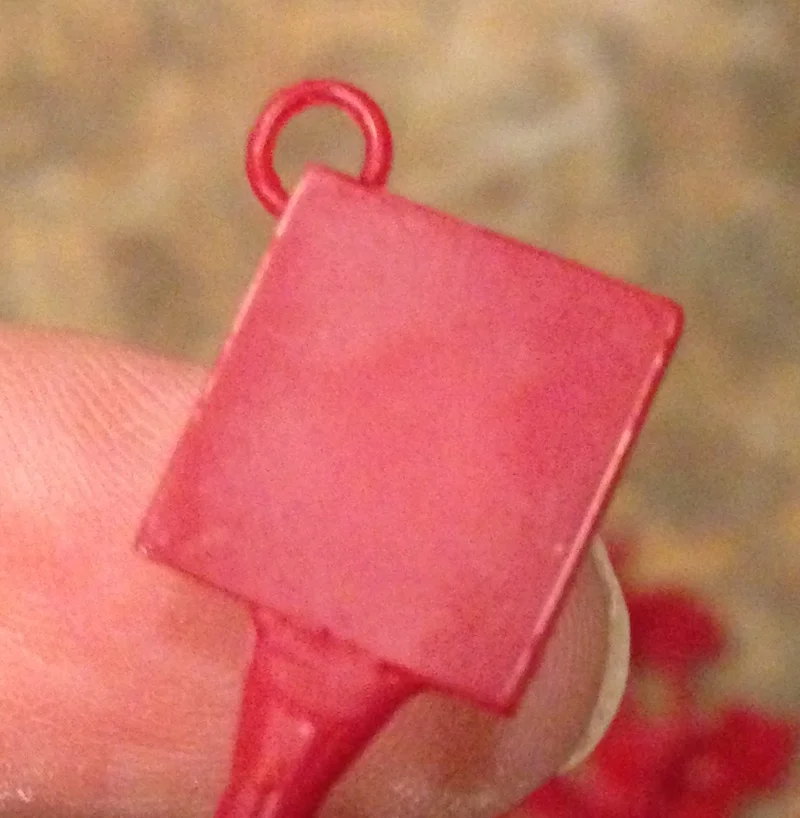 Closeup of one of the wax models - needs cleanup!