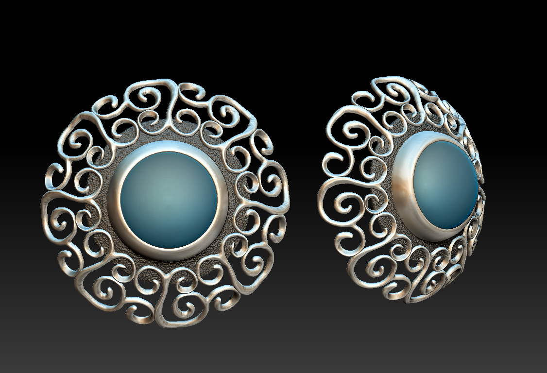 Experimental Scroll Earrings