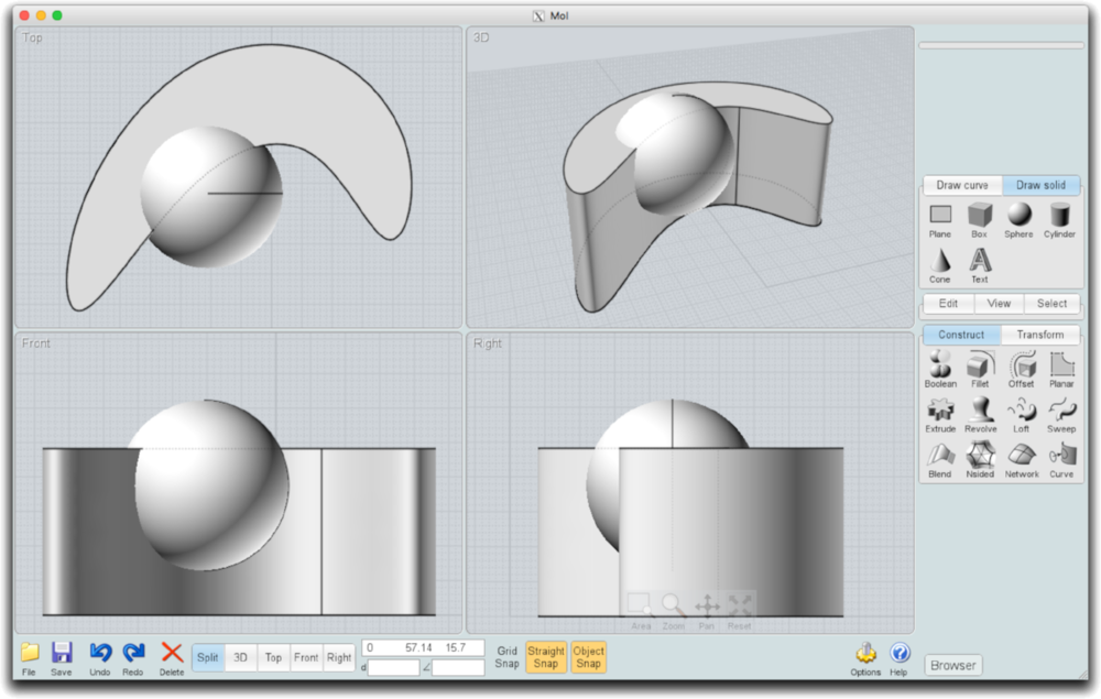 MoI Split Pane Interface